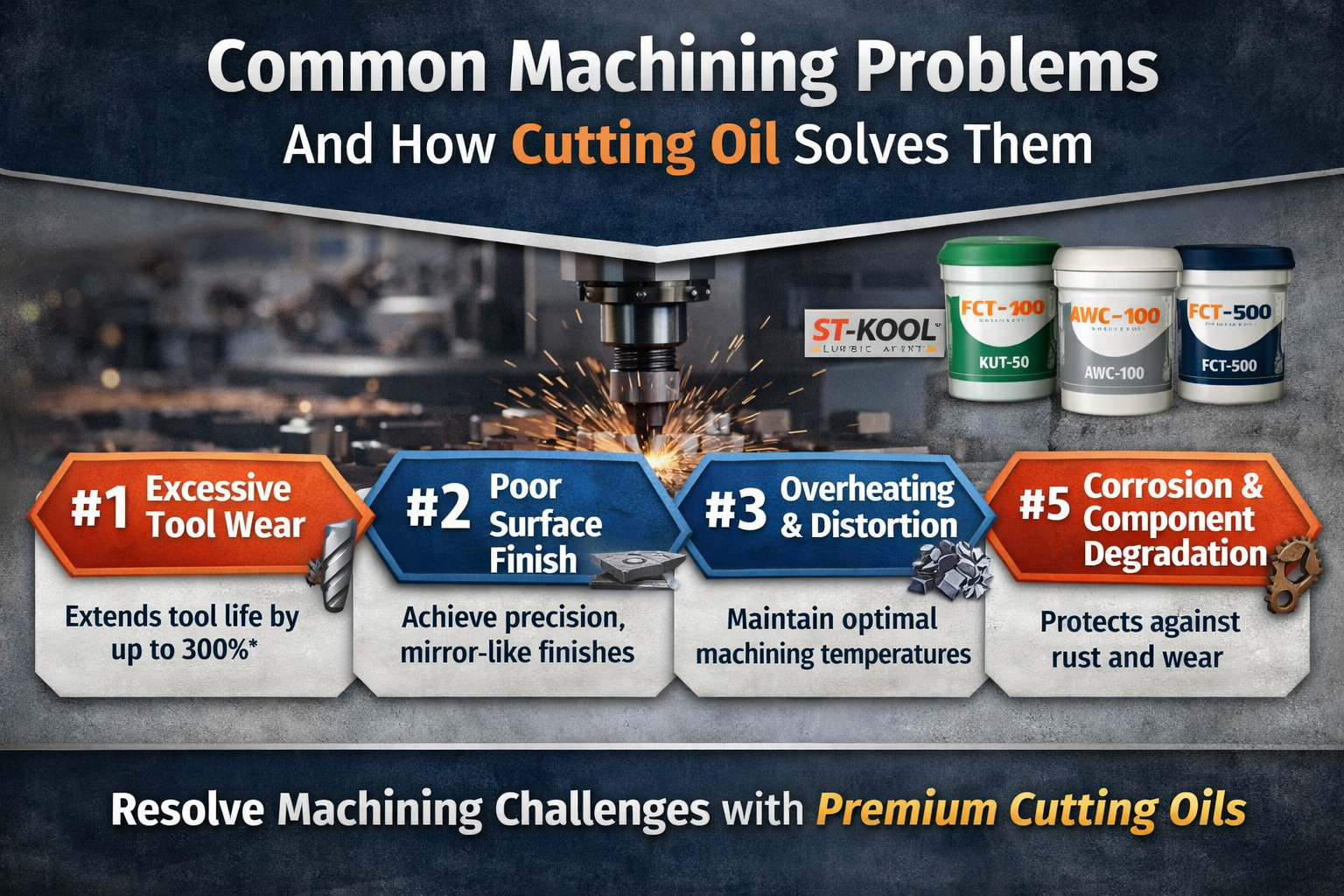 Common Machining Problems and How Cutting Oil Solves Them